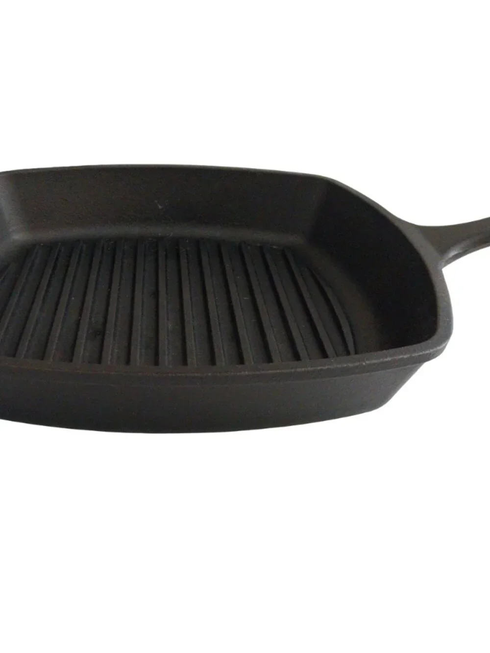 Lodge Cast Iron Square Skillet Grill Pan 8SGP 10.5 inch Non-Toxic Cookware